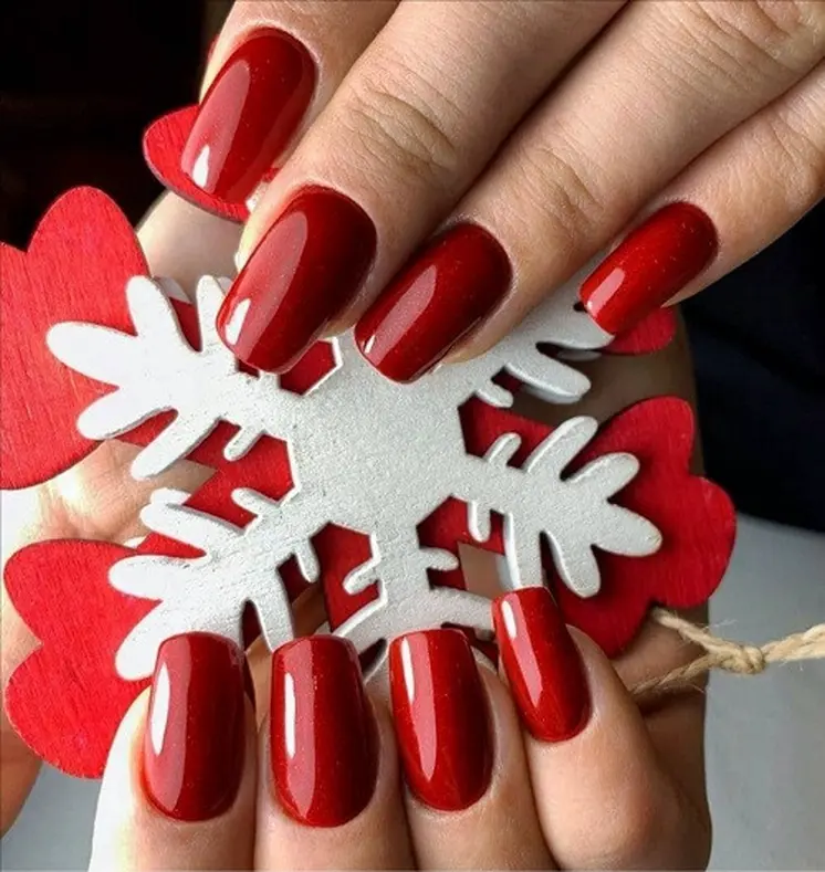 Gel Nail Polish - DN255 - Christmas Miracle Red 7ml