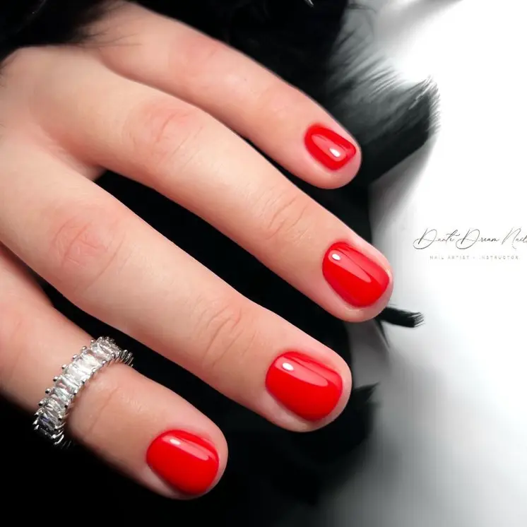Gel Nail Polish - DN256 - Violent Scarlet Red 7ml