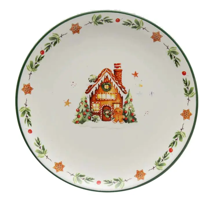 K.PLATE GINGERBREAD HOUSE20.5