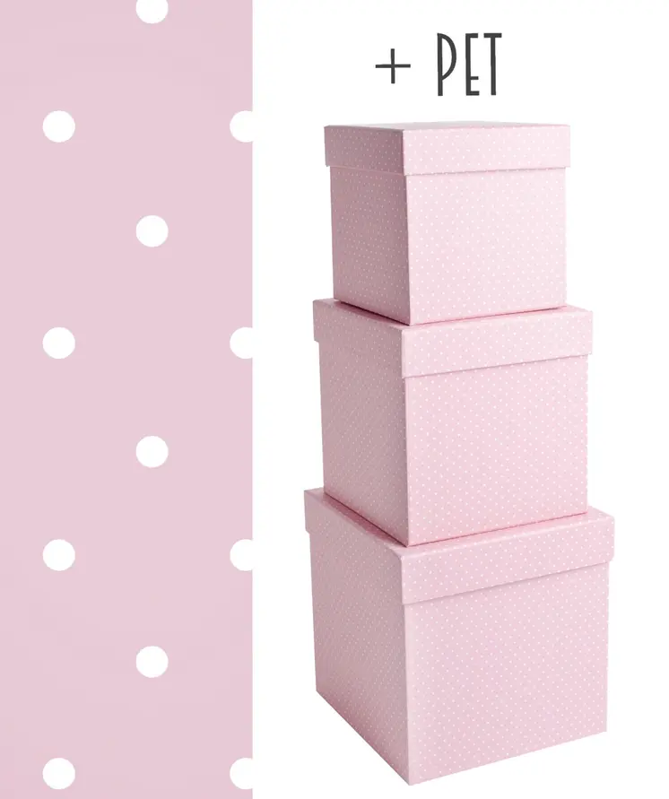 PD*3 CUBE C.PINK+DOT 16*16