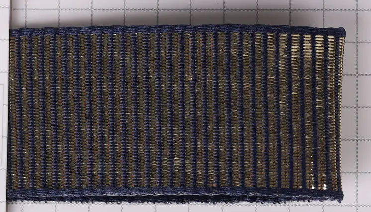NO.MET.RIBBED BLUE 10MM*10M