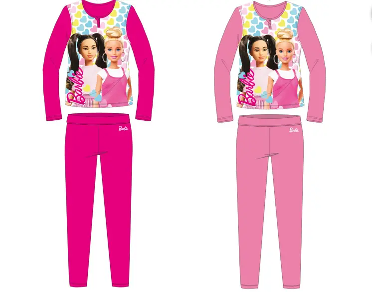 Barbie jersey cotton pajamas - pink - 116
