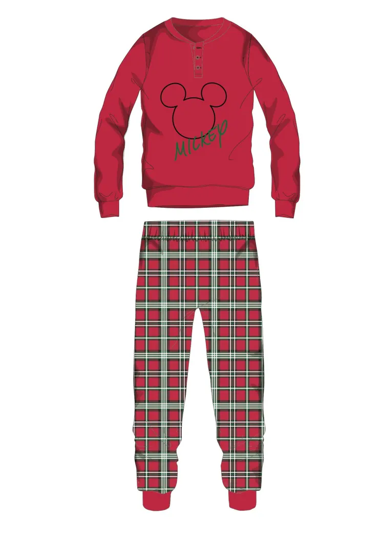 Disney Mickey Mouse winter thick Christmas men's pajamas - cotton flannel pajamas - M