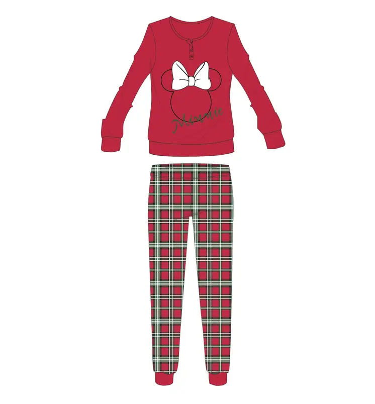 Disney Minnie mouse winter thick Christmas women's pajamas - cotton flannel pajamas - L