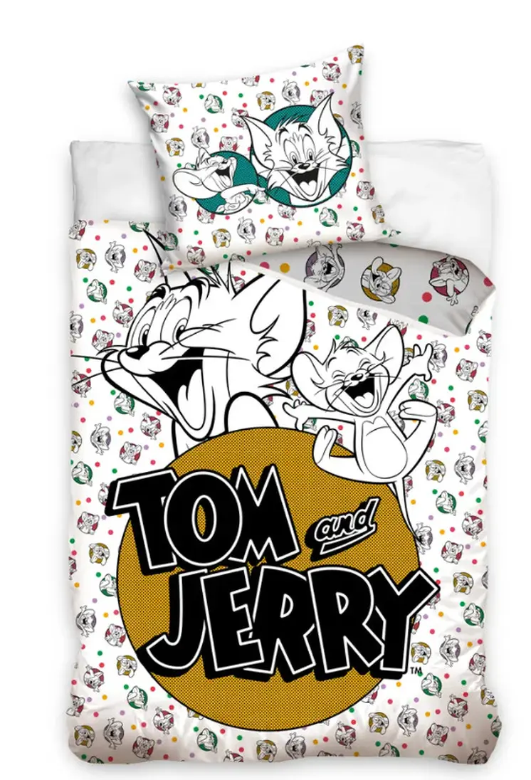 TOM AND JERRY bedding 100% cotton 140x200 + 70x90