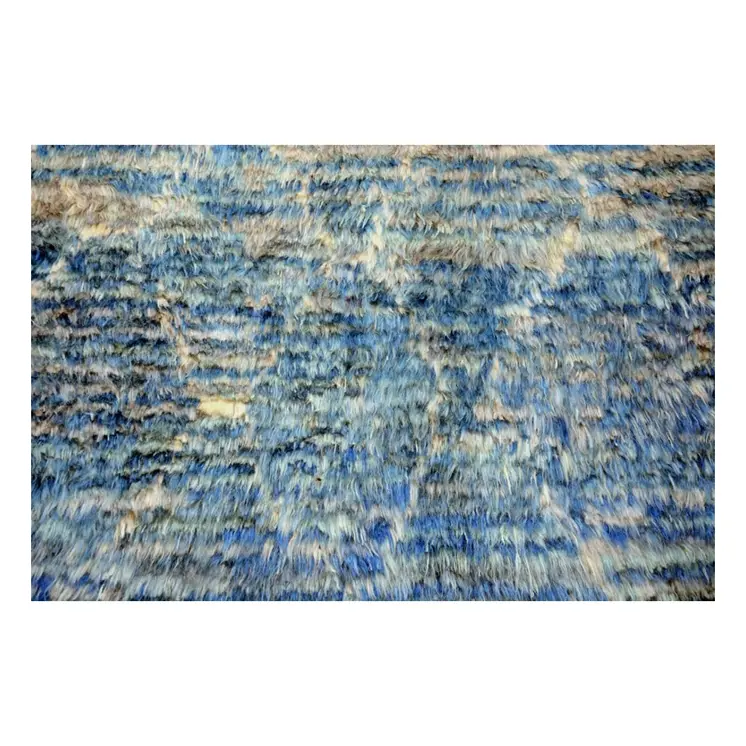 Moroccan Blue Soft Handknotted Rug