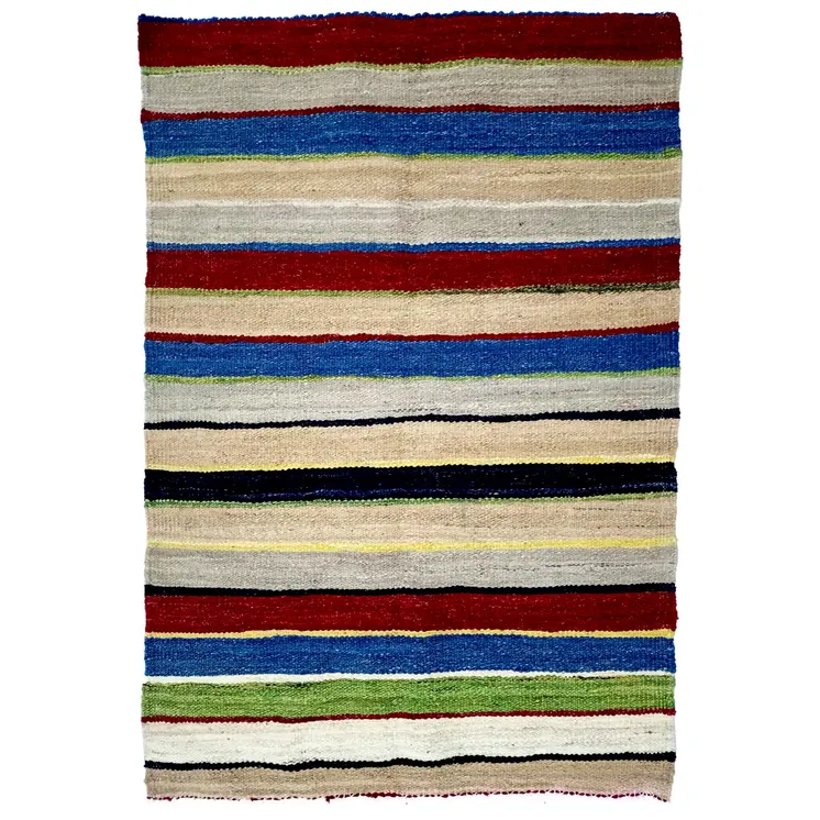 Striped Handmade Colored Kilim Rugs