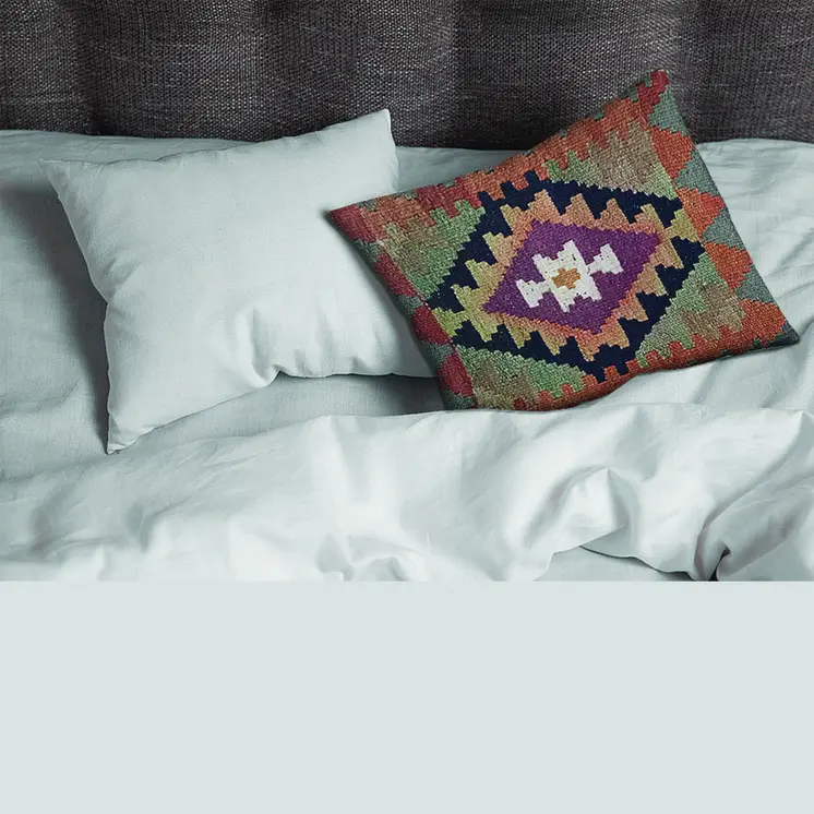 Kilim Fuscous Gray Pillow Cover