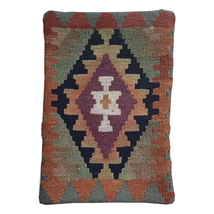 Kilim Fuscous Gray Pillow Cover
