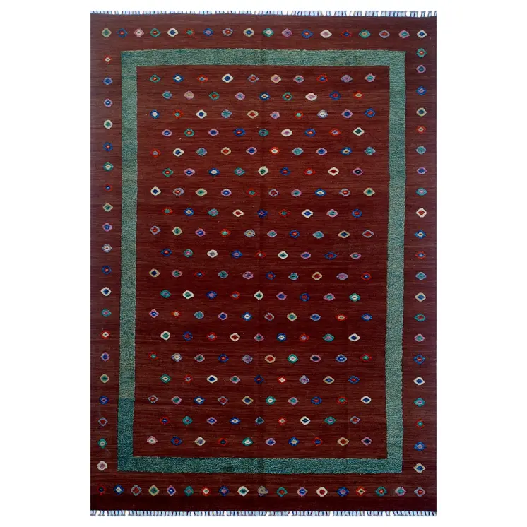 Berjista Rustic Red Kilim Rug