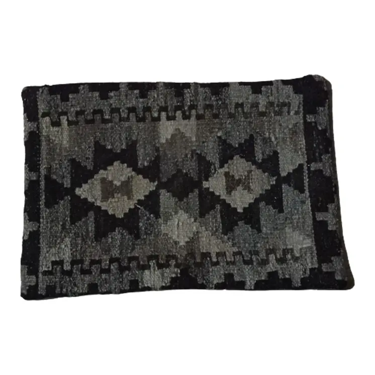 Kilim Handwoven Fuscous Gray Cushion Cover