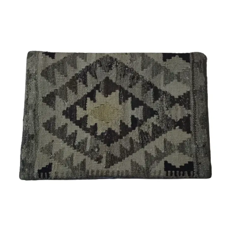 Kilim Handwoven Ironside Gray Cushion Cover