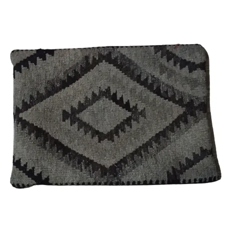 Kilim Handwoven Fuscous Gray Cushion Cover