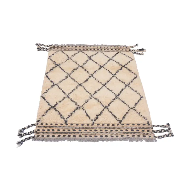 Moroccan Bone Genuine Woolen Rug