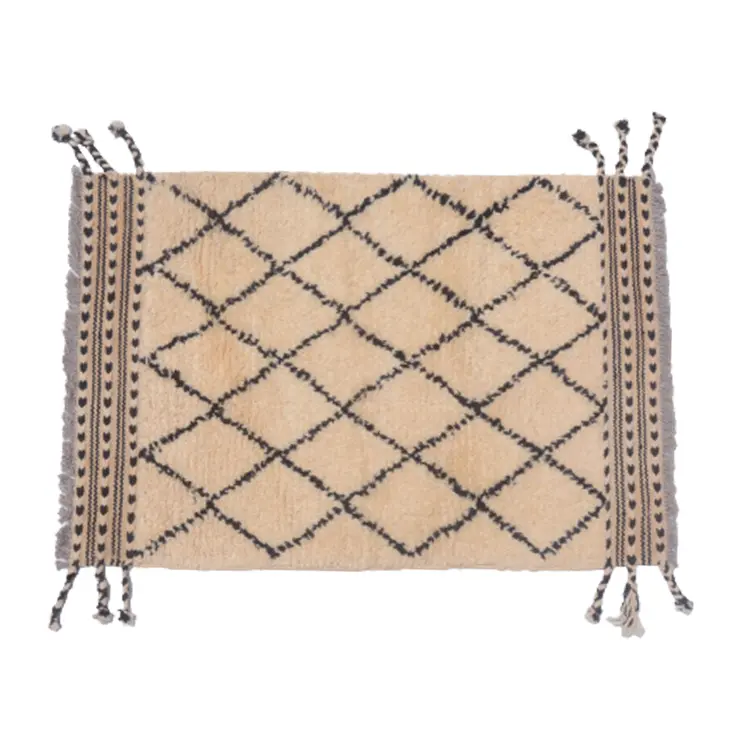 Moroccan Bone Genuine Woolen Rug