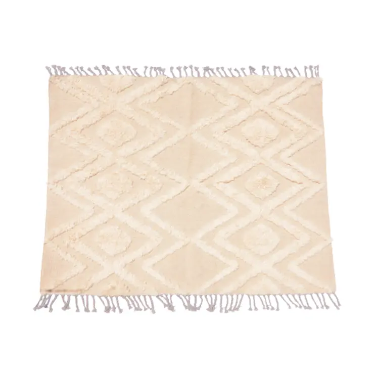 Berber Almond Fluffy Soft Kilim Rug
