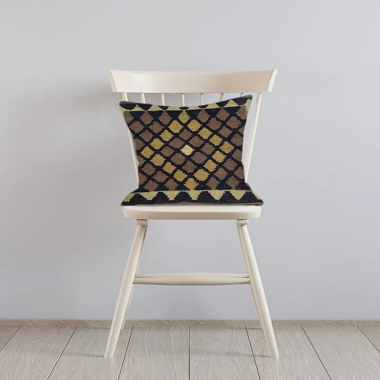 Kilim Handwoven Woodsmoke Cushion Cover