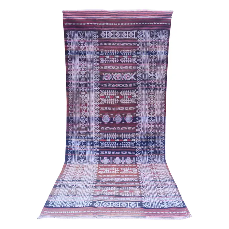 Baluch Soumak Copper Rust Vintage Rug