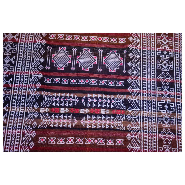 Baluch Soumak Copper Rust Vintage Rug