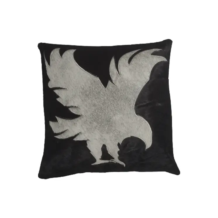 Cowhide Leather Thunder Cushion Cover