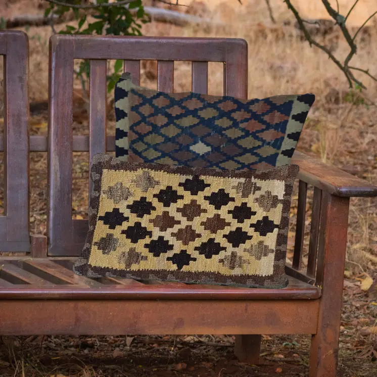 Kilim Handwoven Vanilla Cushion Cover