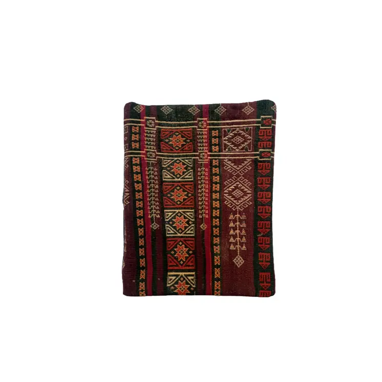 Baluchi Kilim Handwoven Claret Cushion Cover
