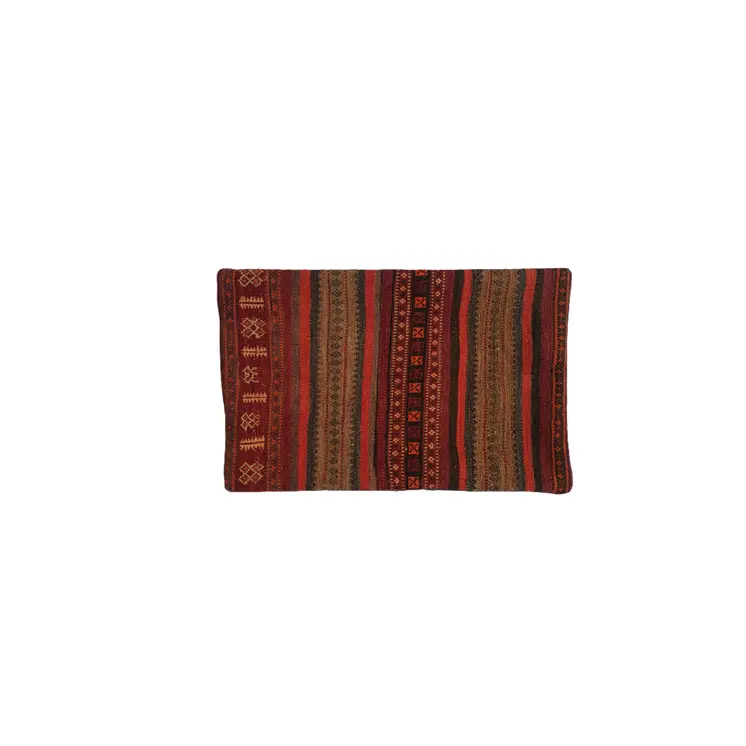 Baluchi Kilim Handwoven Merlot Cushion Cover