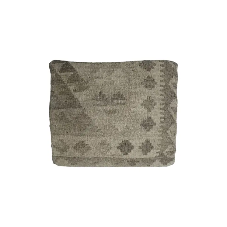Kilim Handwoven Flax Smoke Cushion Cover