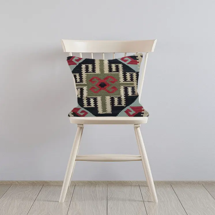 Kilim Handwoven Merlot Cushion Cover