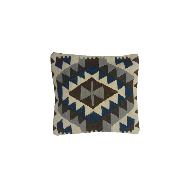Kilim Handwoven Friar Gray Cushion Cover