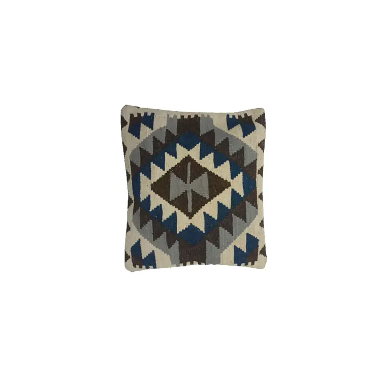 Kilim Handwoven Friar Gray Cushion Cover