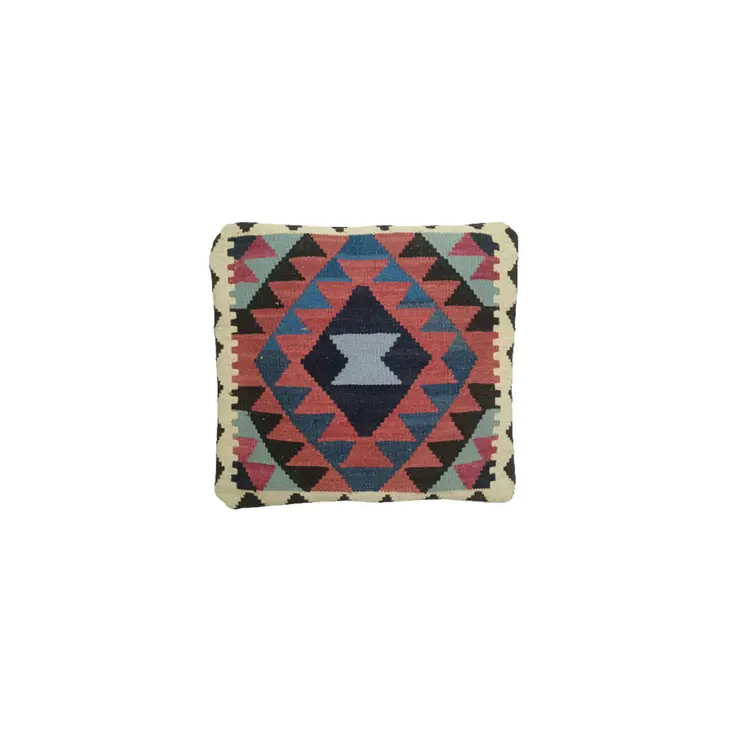 Kilim Handwoven Black Olive Cushion Cover