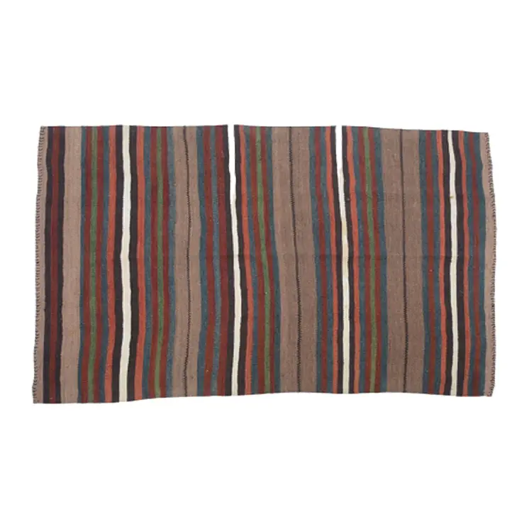 Vintage Almond Frost Kilim Woolen Rug