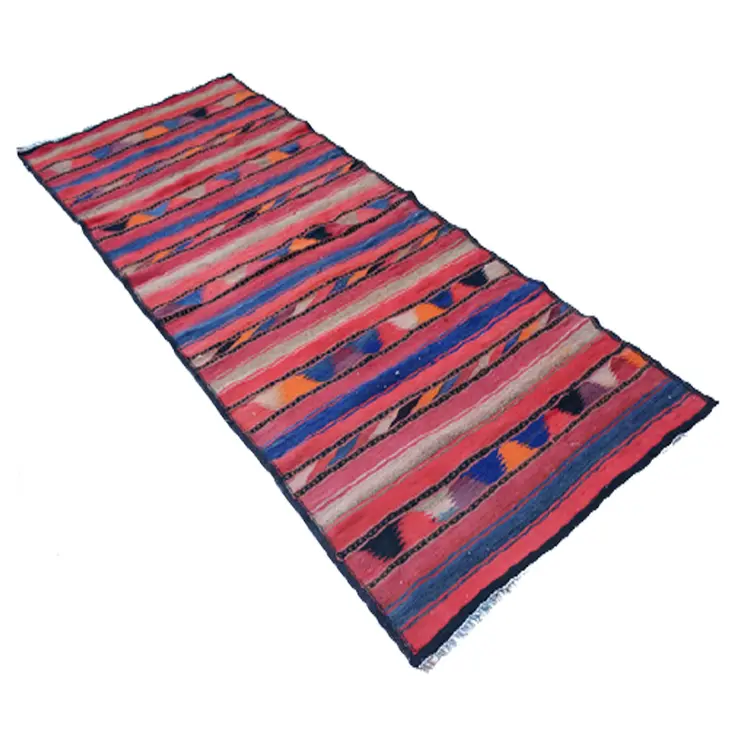 Vintage Black Pearl  Woolen Rug