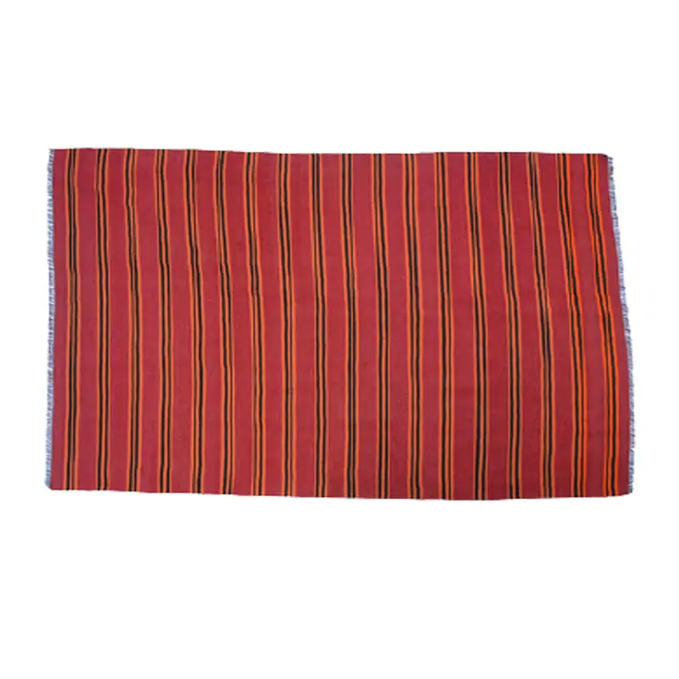 Vintage Prairie Sand Kilim Woolen Rug