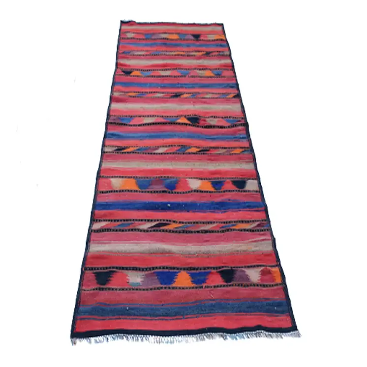 Vintage Black Pearl  Woolen Rug