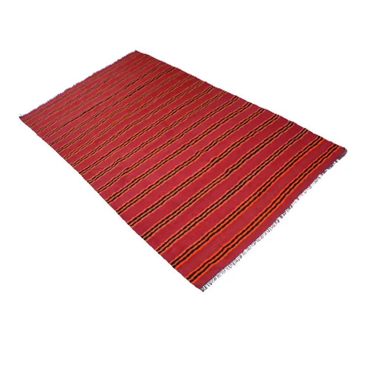 Vintage Prairie Sand Kilim Woolen Rug