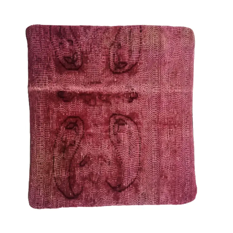 Kilim Handwoven Bashful Pink Cushion Cover