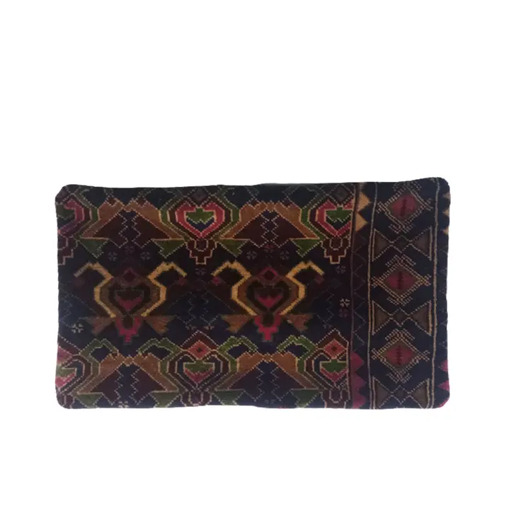 Kilim Handwoven Wine Berry Cushion Cover