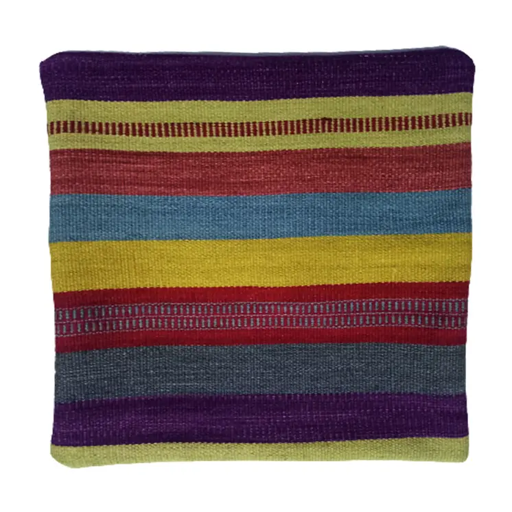 Kilim Handwoven Dark Purple Cushion Cover