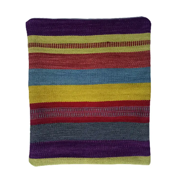 Kilim Handwoven Dark Purple Cushion Cover