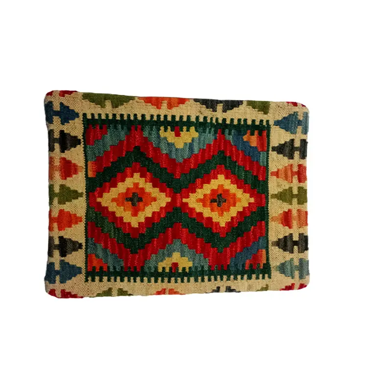 Kilim Handwoven Red Berry Cushion Cover