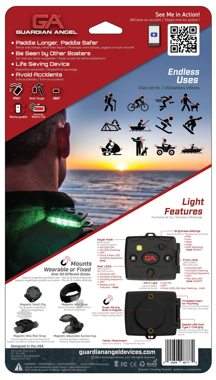 Wireless Kayak LED Light  - Combo Kit