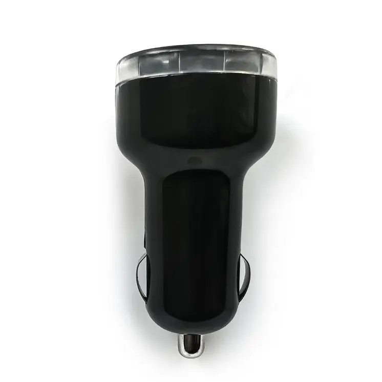 Dual-Port Car Charger with Type-C Cable