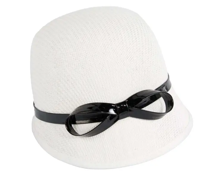 White ladies fashion cloche hat by Max Alexander