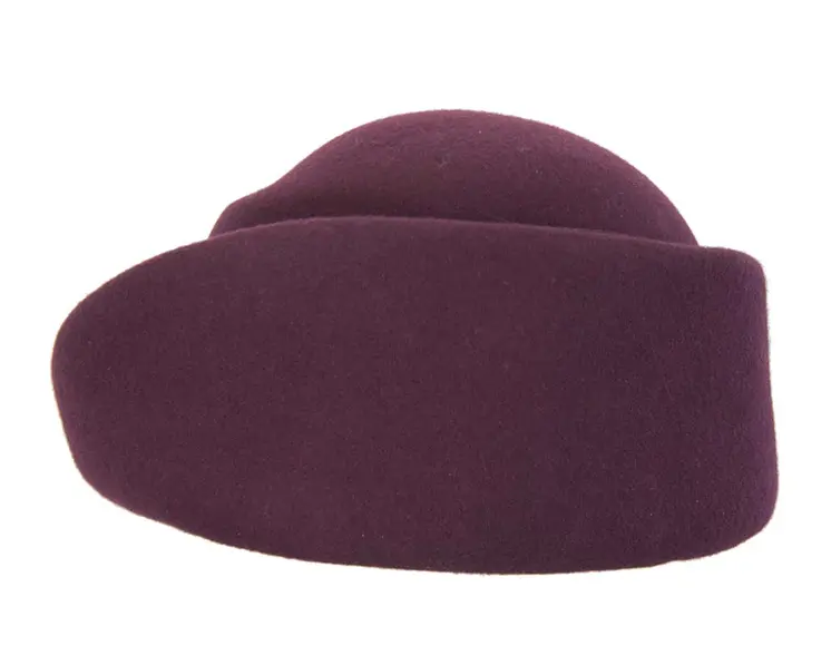 Unique wine ladies winter felt fashion hat
