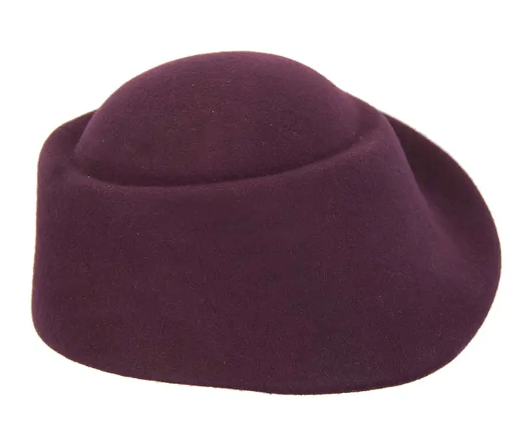 Unique wine ladies winter felt fashion hat