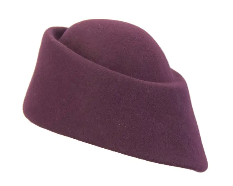 Unique wine ladies winter felt fashion hat