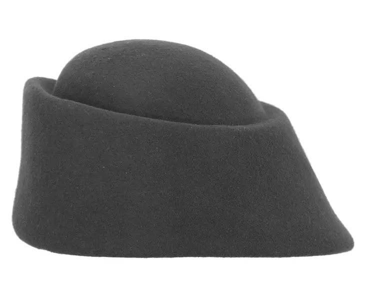 Unique black ladies winter felt fashion hat