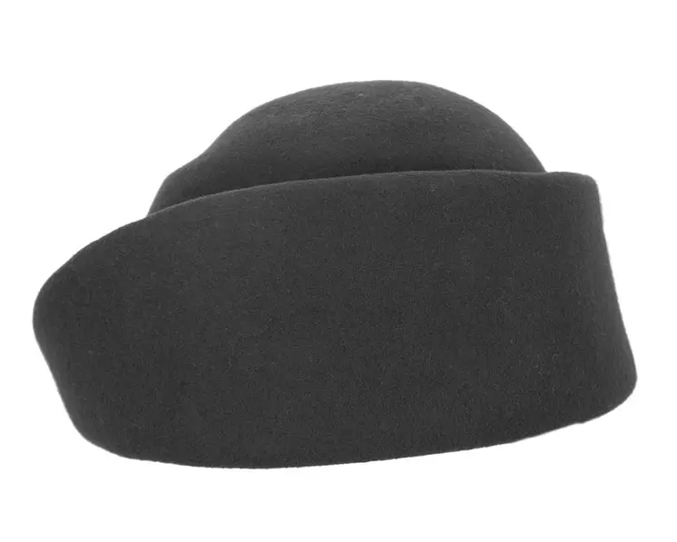 Unique black ladies winter felt fashion hat